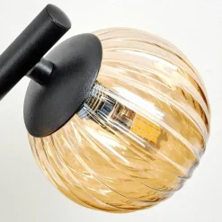 Chehalis Plafonnier, Boule lumineuse Ambre, 3 lumières