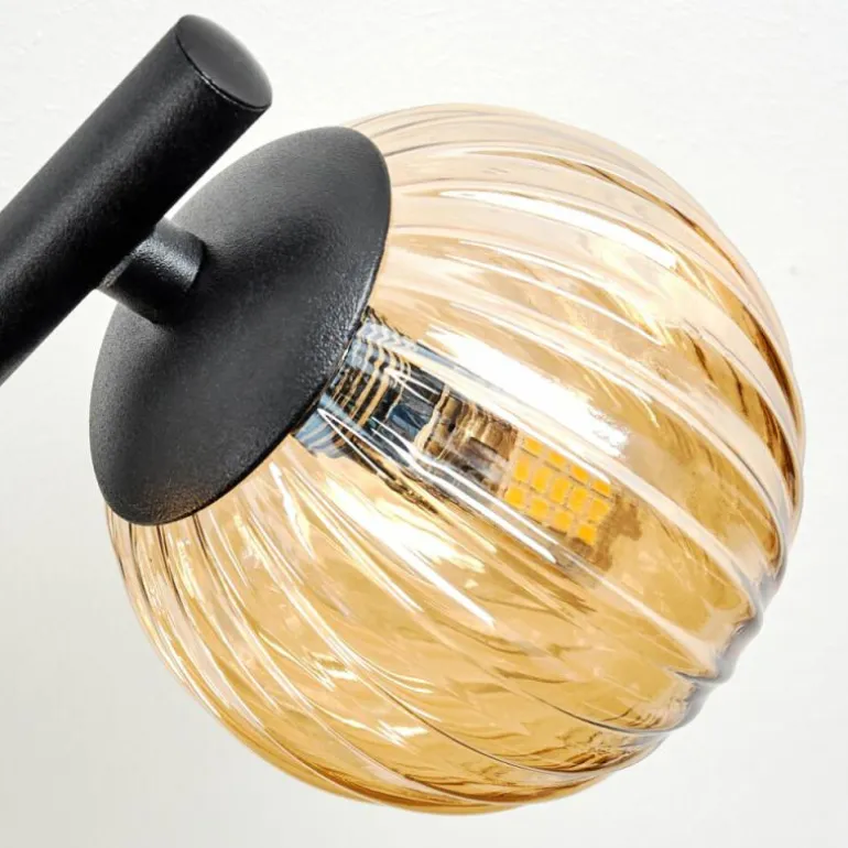 Chehalis Plafonnier, Boule lumineuse Ambre, 3 lumières