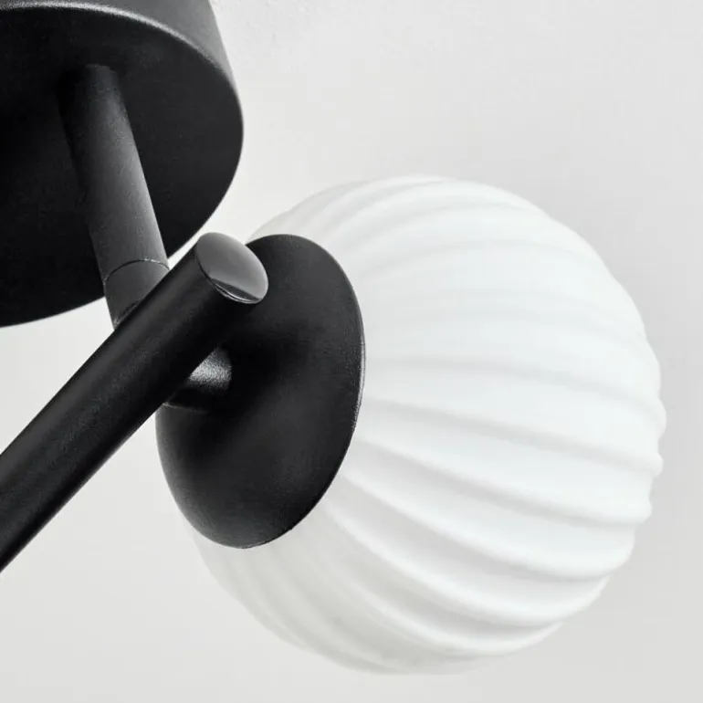 Chehalis Plafonnier, Boule lumineuse Blanc, 3 lumières