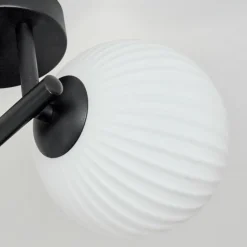 Chehalis Plafonnier, Boule lumineuse Blanc, 3 lumières