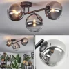 Chehalis Plafonnier, Boule lumineuse Clair, Fumé, 3 lumières