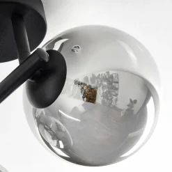 Chehalis Plafonnier, Boule lumineuse Clair, Fumé, 3 lumières
