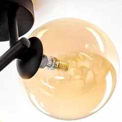 Chehalis Plafonnier, Boule lumineuse Ambre, 3 lumières