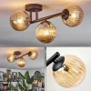 Chehalis Plafonnier, Boule lumineuse Ambre, 3 lumières