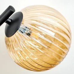 Chehalis Plafonnier, Boule lumineuse Ambre, 3 lumières