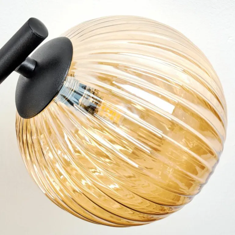 Chehalis Plafonnier, Boule lumineuse Ambre, 3 lumières