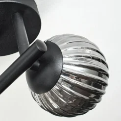 Chehalis Plafonnier, Boule lumineuse Fumé, 3 lumières