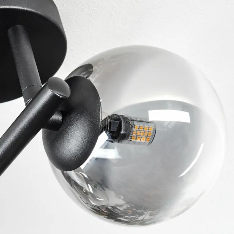 Chehalis Plafonnier, Boule lumineuse Clair, Fumé, 3 lumières