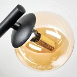 Chehalis Plafonnier, Boule lumineuse Ambre, 3 lumières