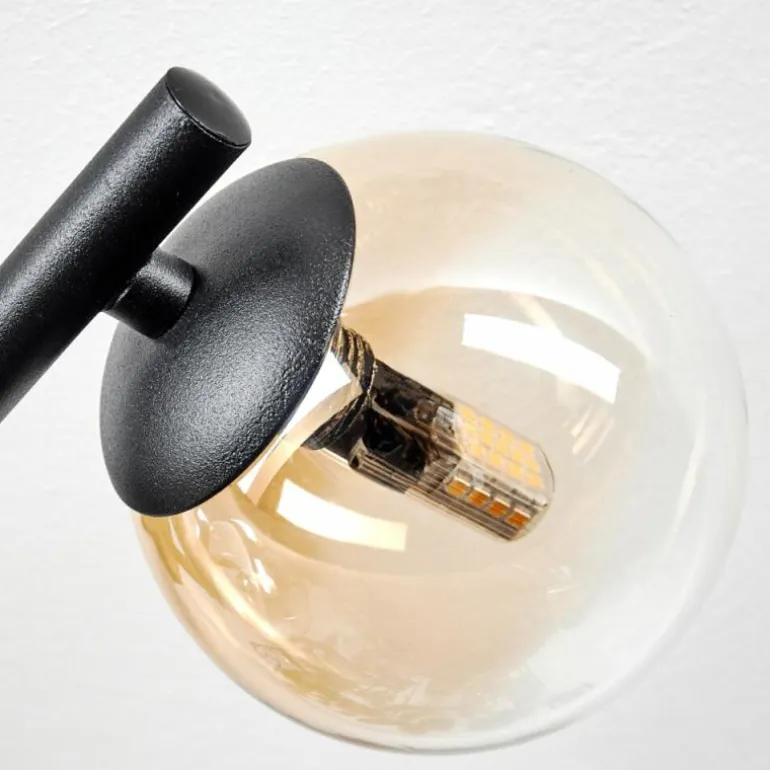 Chehalis Plafonnier, Boule lumineuse Ambre, Clair, 3 lumières