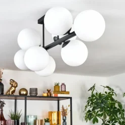 Chehalis Plafonnier, Boule lumineuse Blanc, 8 lumières