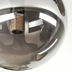 Chehalis Plafonnier, Boule lumineuse Fumé, 3 lumières
