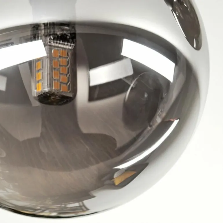 Chehalis Plafonnier, Boule lumineuse Fumé, 3 lumières