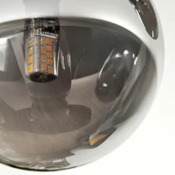 Chehalis Plafonnier, Boule lumineuse Fumé, 3 lumières