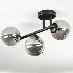 Chehalis Plafonnier, Boule lumineuse Fumé, 3 lumières