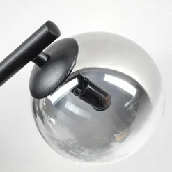 Chehalis Plafonnier, Boule lumineuse Clair, Fumé, 3 lumières