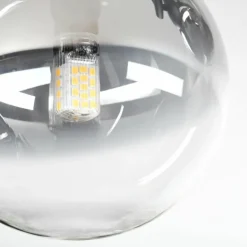 Chehalis Plafonnier, Boule lumineuse Clair, Fumé, 3 lumières