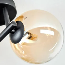 Chehalis Plafonnier, Boule lumineuse Ambre, Clair, 3 lumières