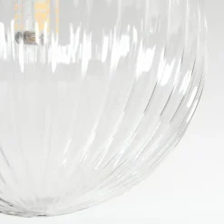 Chehalis Plafonnier, Boule lumineuse Ambre, Clair, Fumé, 3 lumières