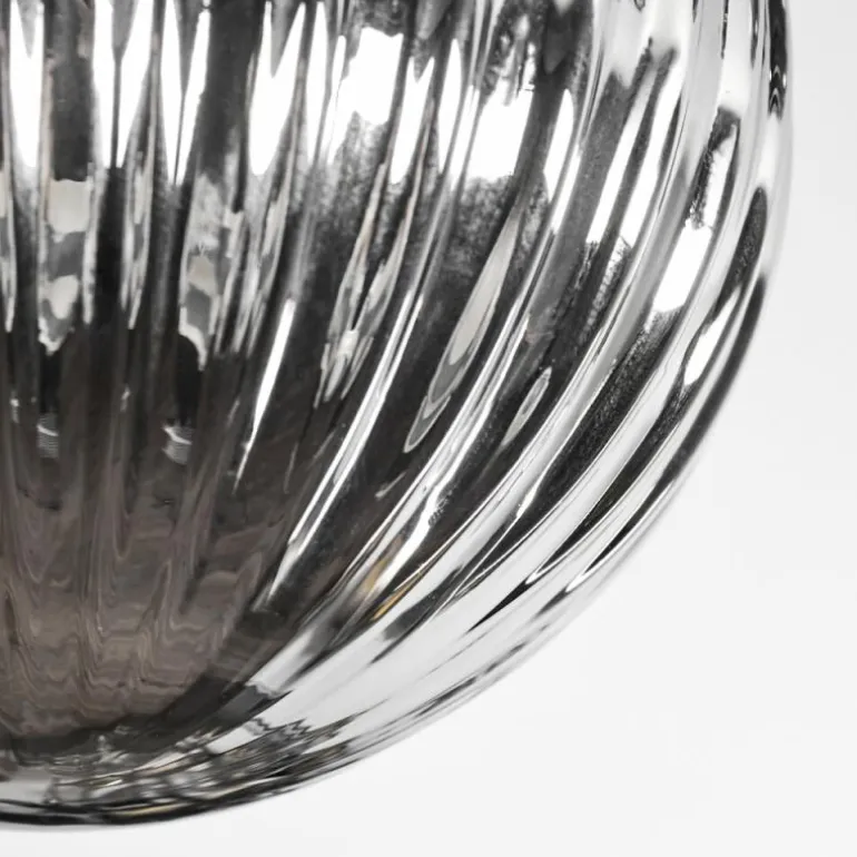 Chehalis Plafonnier, Boule lumineuse Ambre, Fumé, 3 lumières