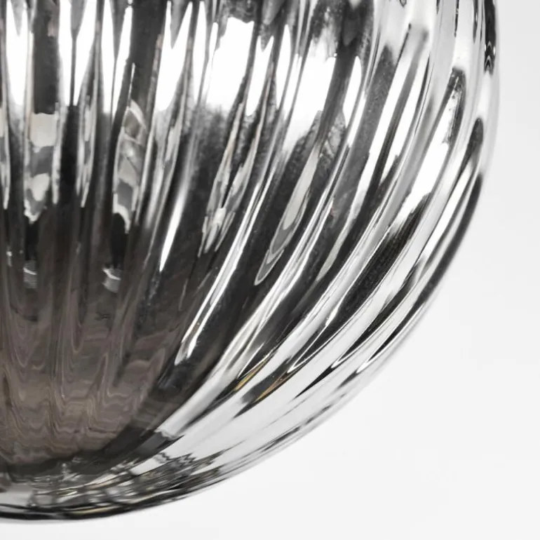 Chehalis Plafonnier, Boule lumineuse Ambre, Fumé, 3 lumières