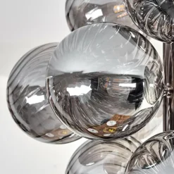 Chehalis Plafonnier, Boule lumineuse 39 cm LED Fumé, 13 lumières