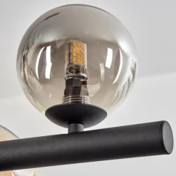 Chehalis Suspension, Boule lumineuse, Suspension Ambre, Fumé, 10 lumières