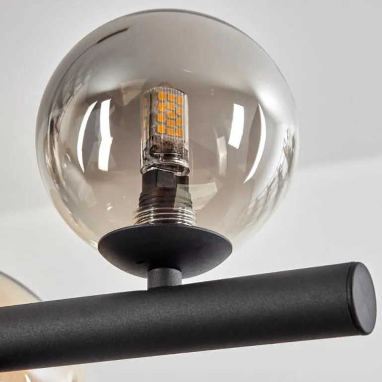 Chehalis Suspension, Boule lumineuse, Suspension Ambre, Fumé, 10 lumières