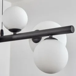 Chehalis Suspension, Boule lumineuse, Suspension Blanc, 8 lumières
