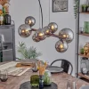 Chehalis Suspension, Boule lumineuse, Suspension Chrome, Fumé, 8 lumières