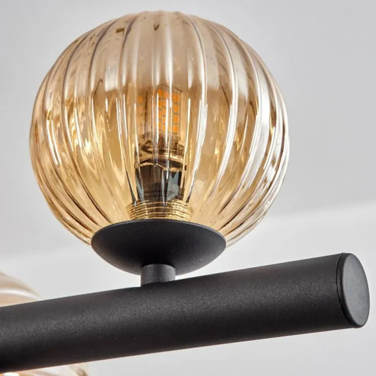 Chehalis Suspension, Boule lumineuse, Suspension Ambre, 10 lumières