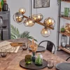 Chehalis Suspension, Boule lumineuse, Suspension Ambre, Clair, Fumé, 10 lumières