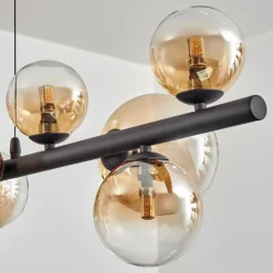 Chehalis Suspension, Boule lumineuse, Suspension Ambre, Clair, 10 lumières