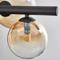 Chehalis Suspension, Boule lumineuse, Suspension Ambre, Clair, 8 lumières