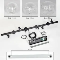 Chehalis Suspension, Boule lumineuse, Suspension Clair, 8 lumières