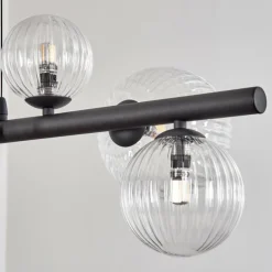 Chehalis Suspension, Boule lumineuse, Suspension Clair, 8 lumières