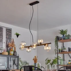 Chehalis Suspension, Boule lumineuse, Suspension Clair, 8 lumières