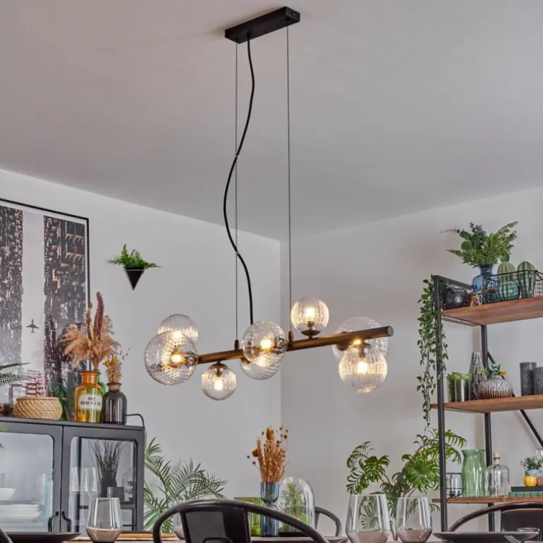 Chehalis Suspension, Boule lumineuse, Suspension Clair, 8 lumières