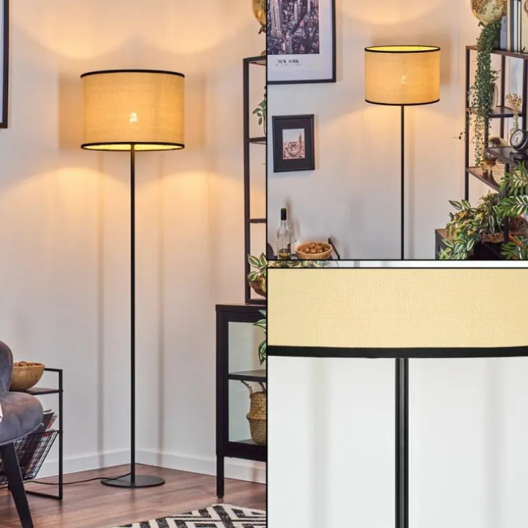 Chellas Lampadaire beige, 1 lumière
