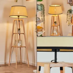 Chellas Lampadaire Écru, 1 lumière