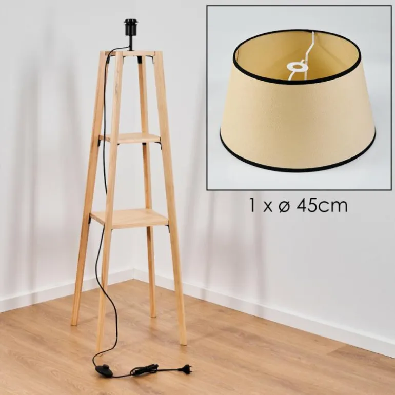 Chellas Lampadaire Écru, 1 lumière