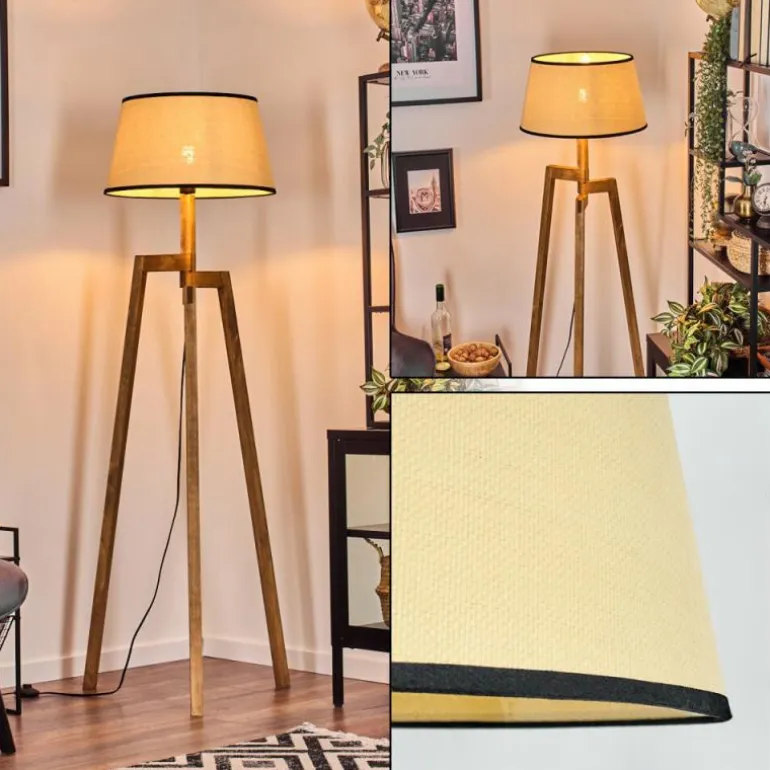 Chellas Lampadaire Écru, 1 lumière