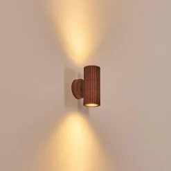 Cidral Lampe murale d´extérieur, Luminaire Up & Down Rouille, 2 lumières