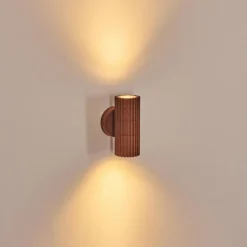 Cidral Lampe murale d´extérieur, Luminaire Up & Down Rouille, 2 lumières