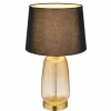 Classy Lampe à poser Luminaires Globo Lighting Ambre, Laiton, 1 lumière