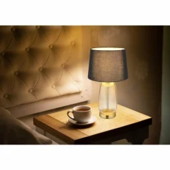 Classy Lampe à poser Luminaires Globo Lighting Ambre, Laiton, 1 lumière