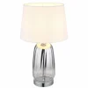 Classy Lampe à poser Luminaires Globo Lighting Chrome, Argenté, 1 lumière