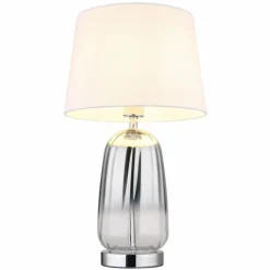 Classy Lampe à poser Luminaires Globo Lighting Chrome, Argenté, 1 lumière