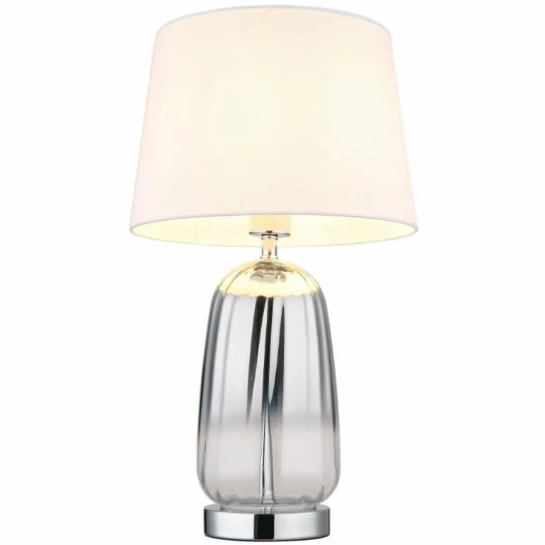 Classy Lampe à poser Luminaires Globo Lighting Chrome, Argenté, 1 lumière