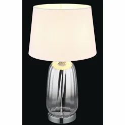 Classy Lampe à poser Luminaires Globo Lighting Chrome, Argenté, 1 lumière